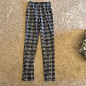Amazon Black and White Plaid Trousers